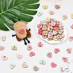 100Pcs Wood Buttons&nbsp;DIY-SP0005-91