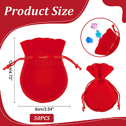 50Pcs Gourd Velvet Drawstring Bags&nbsp;TP-NB0001-64A