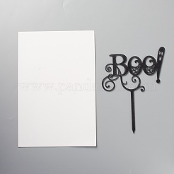 Acrylic Halloween Theme Word Cake Insert Card Decoration&nbsp;X-DIY-H109-11