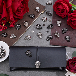 20Pcs 2 Colors Skull Alloy Decoration Rivets&nbsp;FIND-ME0003-69