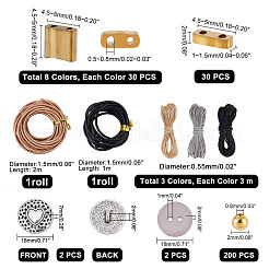 DIY Cord Bracelet Making Kit&nbsp;DIY-PH0009-16