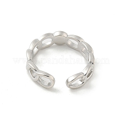 Brass Cup Peg Open Cuff Ring Settings&nbsp;KK-G518-02P-03
