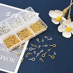 400Pcs Iron Screw Eye Pin Peg Bails&nbsp;IFIN-YW0001-26