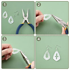 DIY Dangle Earring Making Kits&nbsp;SHEL-CA0001-005