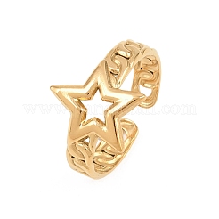 Star 304 Stainless Steel Cuff Open Rings&nbsp;RJEW-T031-01G