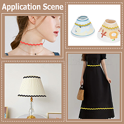 59.5M 17 Colors Wave Bending Fringe Trim&nbsp;OCOR-GF0005-91A