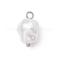 Eco-Friendly Plastic Imitation Pearl Charms&nbsp;PALLOY-JF03968-02