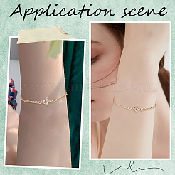 Brass Cable Chain Link Bracelet Makings&nbsp;KK-BBC0009-90