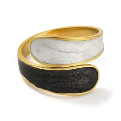 304 Stainless Steel Teardrop Open Cuff Ring&nbsp;RJEW-M160-01G