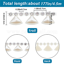 Plastic & Resin Fan Charms Chains&nbsp;FIND-WH0111-141
