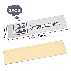 430 Stainless Steel Sign Stickers&nbsp;STAS-GF0001-06B