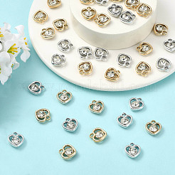 52Pcs 2 Colors UV Plating Acrylic Charms&nbsp;PACR-FS0001-11