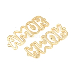 Brass Hollow Connector Charm&nbsp;KK-F931-28C-G