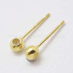 925 Sterling Silver Ear Stud Findings&nbsp;STER-I014-23G