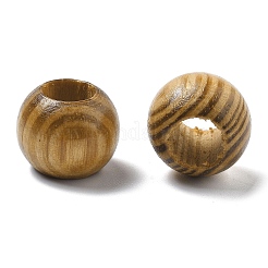 Pine Wood European Beads&nbsp;WOOD-G023-12