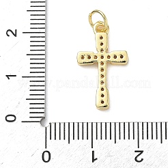 Brass Micro Pave Cubic Zirconia Pendants&nbsp;KK-I379-13G-03