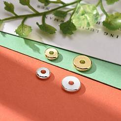 48Pcs 2 Size 2 colors Brass Spacer Beads Set&nbsp;KK-LS0001-03