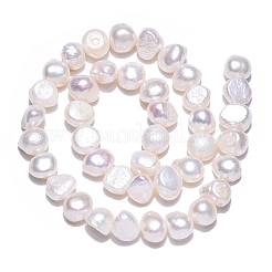 Natural Cultured Freshwater Pearl Beads Strands&nbsp;PEAR-N014-08E