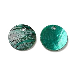Spray Painted Natural Akoya Shell Charms&nbsp;LS-SHEL-F007-15A-03
