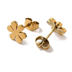 PVD Vacuum Plating 304 Stainless Steel Stud Earrings&nbsp;EJEW-Z040-29G