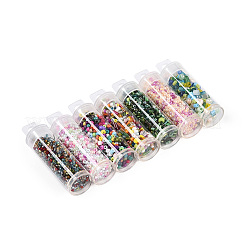 7 Bottles DIY Glass Seed Beads Sets&nbsp;DIY-N006-01A