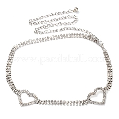 Alloy Crystal Rhinestone Link Chain Belts&nbsp;AJEW-U019-01P-01