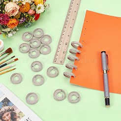 Wheat Straw Mushroom Hole Loose Leaf Ring Round Binder Discs&nbsp;FIND-WH0366-315B
