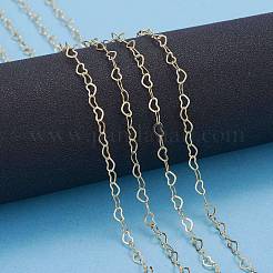 Brass Heart Link Chains&nbsp;CHC-G005-27G