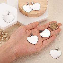 201 Stainless Steel Stamping Blank Tag Pendants&nbsp;STAS-TA0004-03