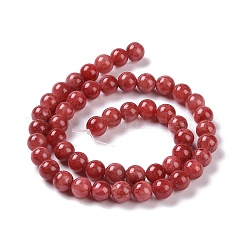 Dyed Natural Jade Beads Strands&nbsp;G-D434-8mm-08-1