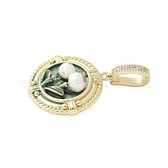 Brass Enamel Pendants&nbsp;LS-KK-F886-01G-02