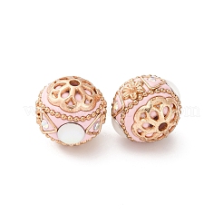 Handmade Resin Indonesia Round Beads&nbsp;IPDL-P005-06KCG-01