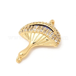 Autumn Brass Micro Pave Cubic Zirconia Pendants&nbsp;KK-D255-14G-01