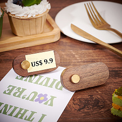2 Sets Tabletop Wood Price Display Cards&nbsp;AJEW-FG0002-86