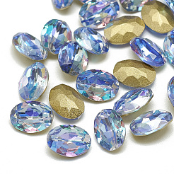 DIY Pointed Back K9 Glass Rhinestone Cabochons&nbsp;RGLA-T054-6x8mm-206LS