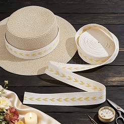 Polycotton Jacquard Arrow Ribbon&nbsp;OCOR-WH0078-170D