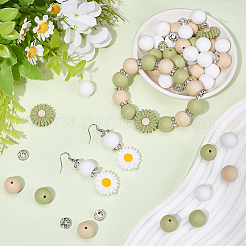 86Pcs 6 Styles Food Grade Eco-Friendly Silicone Focal Beads&nbsp;SIL-SC0003-05