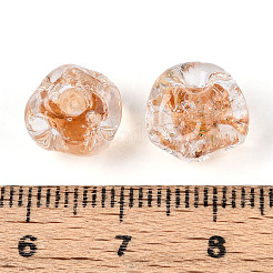 Handmade Foil Lampwork Beads&nbsp;FOIL-T007-01E