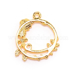 Alloy Open Back Bezel Pendants&nbsp;PALLOY-TAC0022-16G