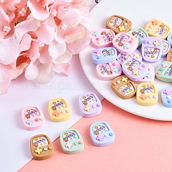 30Pcs Game Console Slime Opaque Resin Cabochons Flatback Cartoon Game Slime Resin Charms Colorful Cartoon Embellishment Cabochon for DIY Crafts Scrapbooking Phone Case Decor&nbsp;JX286A