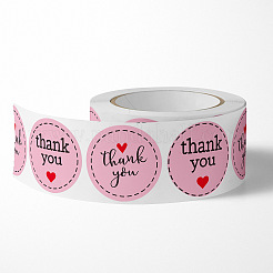 Thank You Flat Round Self Adhesive Paper Stickers Roll&nbsp;PW-WG64771-01