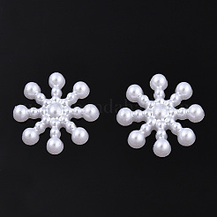 ABS Plastic Imitation Pearl Cabochons&nbsp;SACR-T015-09-01