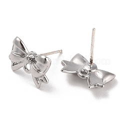 Silver Alloy Stud Earring Findings&nbsp;LS-EJEW-H108-01E-S