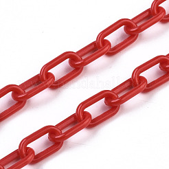 Handmade Opaque Acrylic Paperclip Chains&nbsp;X-KY-S166-002E