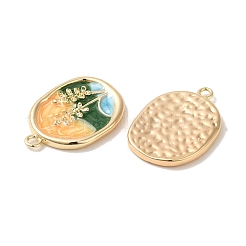Brass Enamel Pendants&nbsp;KK-S368-09G