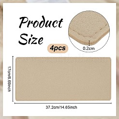 Felt Pad Rectangle Bag Bottom&nbsp;FIND-WH0149-85C