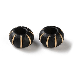 Schima Wood Carved European Beads&nbsp;WD-CBACBB7-02