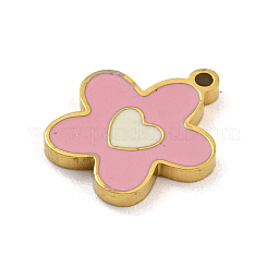316 Surgical Stainless Steel Enamel Charms&nbsp;STAS-M073-29A-02G