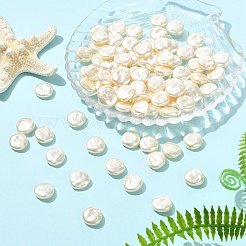 100Pcs ABS Plastic Imitation Pearl Beads&nbsp;OACR-YW0003-70