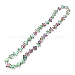 Transparent Electroplate Glass Bead Strands&nbsp;EGLA-C002-HP02